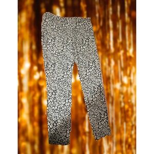 Zara Basic Leopard Print Pants Women Size M